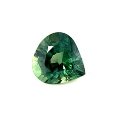 1.08ct Vivid Green Australia Sapphire Pear Teardrop Cut Loose Gem