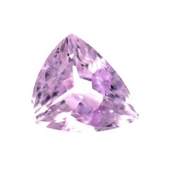Fine 9.35ct Rose De France Purple Amethyst Trillion Triangle Cut Gem
