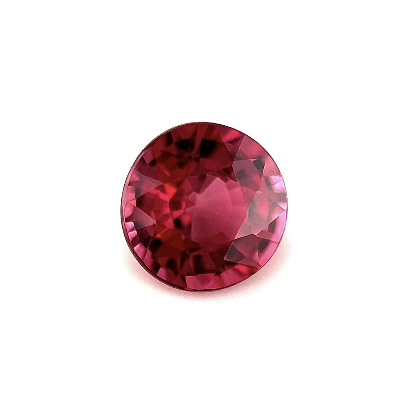 Fine 1.07ct Vivid Pink Purple Rhodolite Garnet Round Diamond Cut 6mm Loose Gem