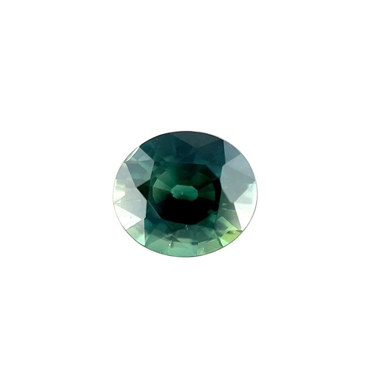 Fine 1.06ct Green Blue Natural Sapphire Oval Cut Loose Gem 6.4x5.6mm ...
