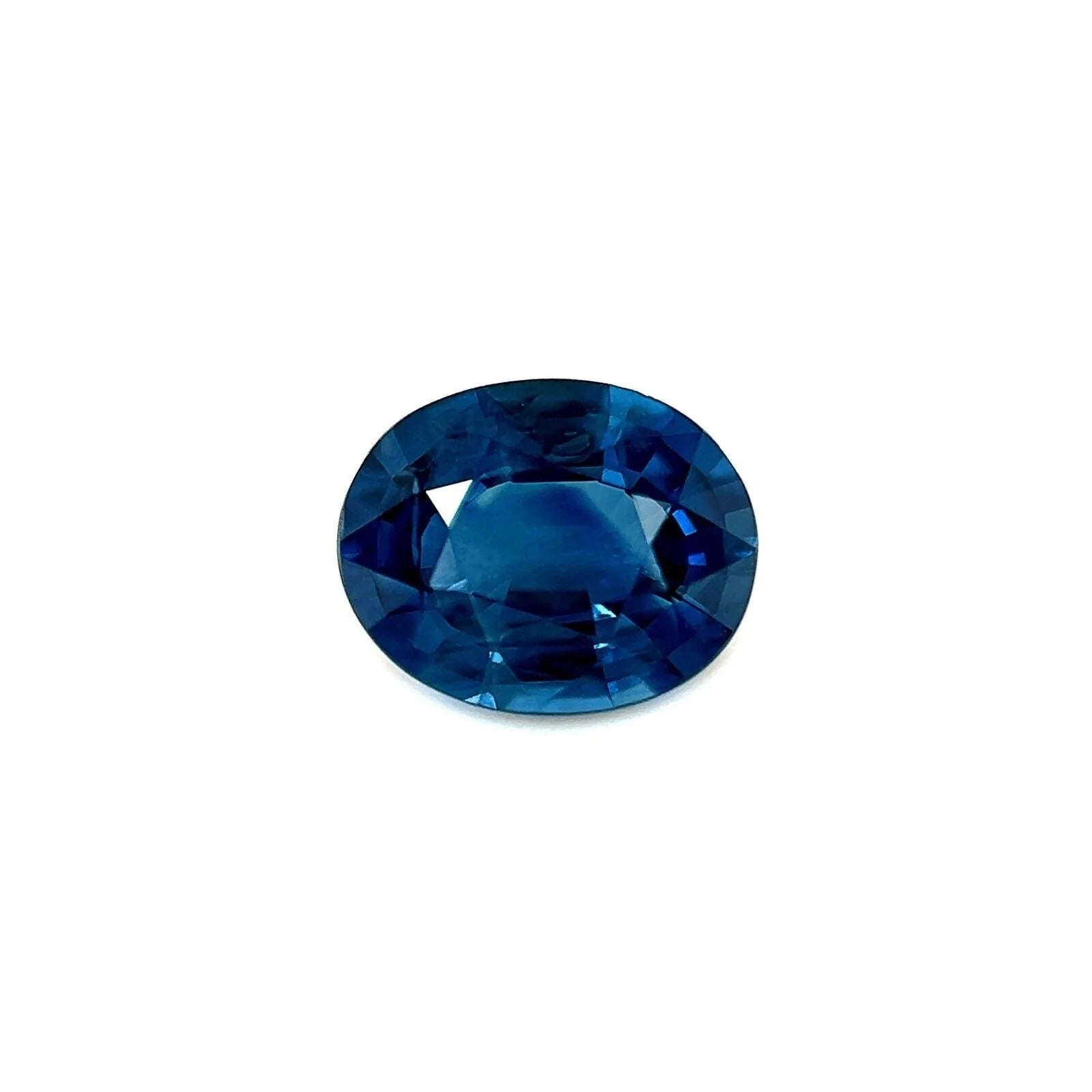 Natural Australian Deep Blue Sapphire 0.89ct Oval Cut Loose Gem