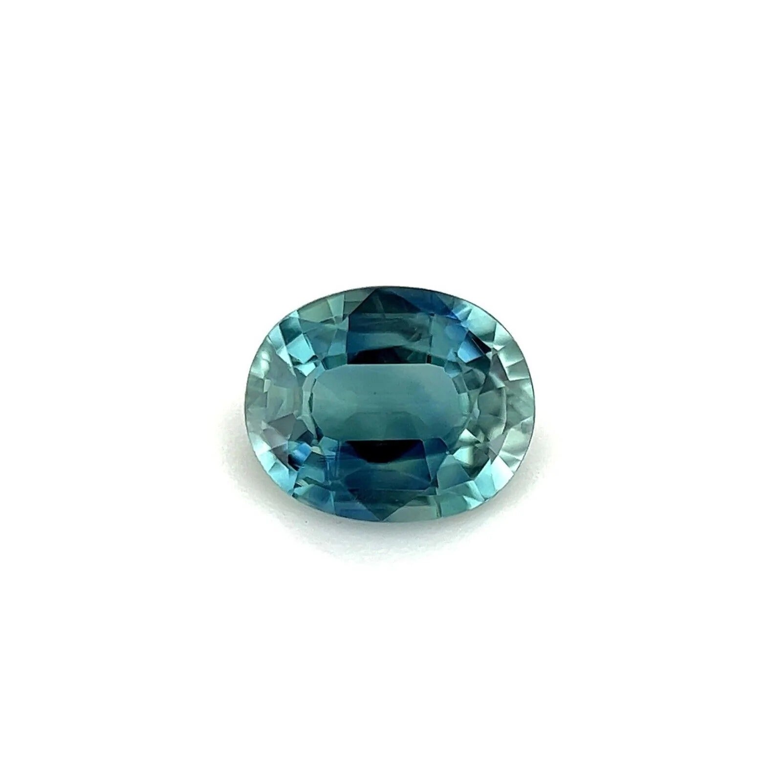 0.54ct Natural Blue Green Australian Sapphire Oval Cut Rare Gemstone VS ...
