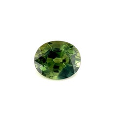 Natural 1.34ct Green Australian Sapphire Oval Cut Loose Gem 6.8x5.7mm VVS