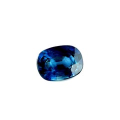 Used Natural Green Blue Teal Sapphire 0.87ct Australian Cushion Cut Gem