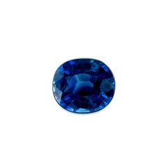 Natural Australian Blue Sapphire 0.49ct Oval Cut Loose Gem