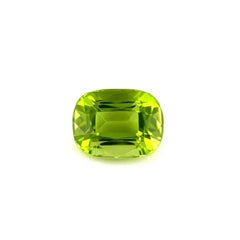Natural 2.29ct Vivid Green Peridot Cushion Cut Loose Gem