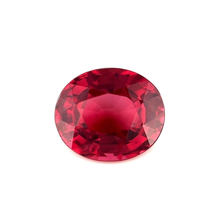 2.17ct Pink Purple Natural Rhodolite Garnet Oval Cut Loose Gemstone VVS ...