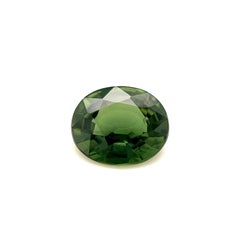 1.38ct Australian Green Sapphire Oval Cut Rare Loose Gem