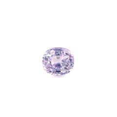Natural 0.55ct Light Lilac Purple Ceylon Sapphire Oval Cut Loose Gem 4.8x4.5mm