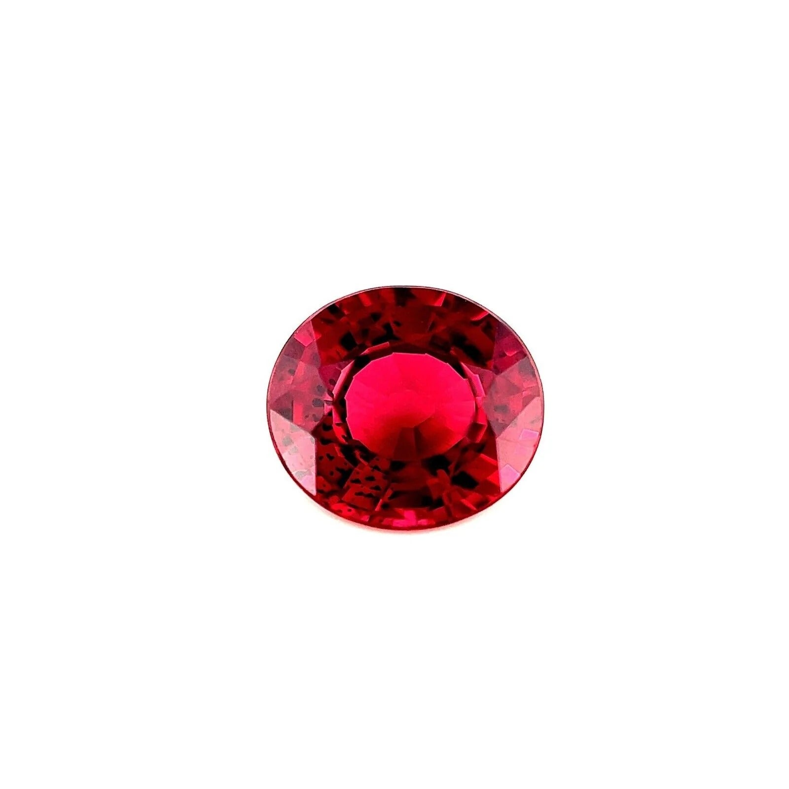 1.63ct Vivid Purplish Pink Rhodolite Garnet Oval Cut Loose VVS Gem 7.4x6.5mm For Sale