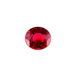 1.63ct Vivid Purplish Pink Rhodolite Garnet Oval Cut Loose VVS Gem 7.4x6.5mm