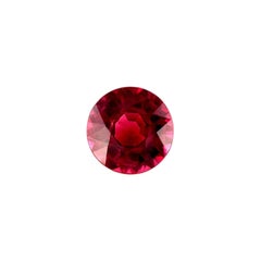 Fine 2.45ct Vivid Purple Pink Rhodolite Garnet Round Diamond Cut 7.8mm Loose Gem