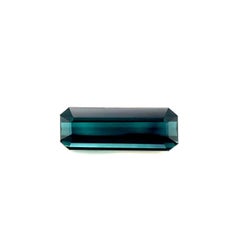 2.55ct Fine Green Blue Indicolite Tourmaline Emerald Cut Rare Gem 13.2x4.8mm