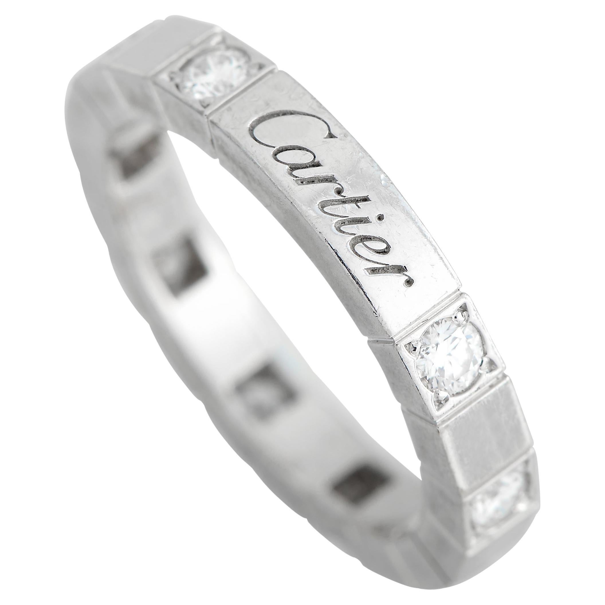 Cartier Lanières 18k Weißgold Diamantband Ring