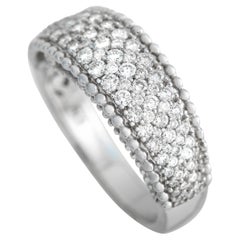 Exklusiver Ring aus 14 Karat Weißgold mit 1,0 Karat Diamanten