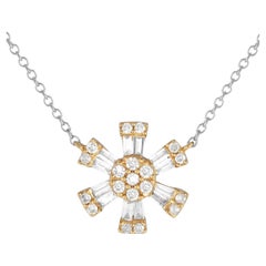 LB Exclusive 14K White and Yellow Gold 0.25ct Diamond Necklace