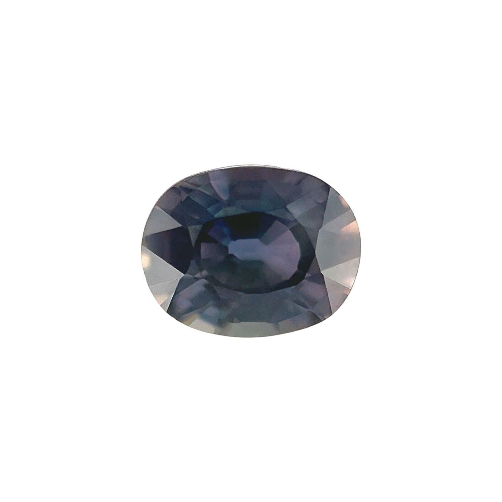 Fine 1.30Ct Purple Sapphire Gia Certified Oval Cut Untreated Gem 7.1X5.6mm
