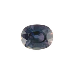 Zaffiro viola fine 1.30Ct certificato GIA Taglio ovale non trattato 7.1X5.6mm