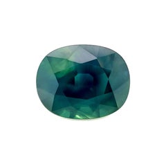 Nature 4.11Ct Deep Blue Green Sapphire Oval Loose Gemstone 10.6X8.3Mm