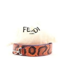 Fendi - Bandoulière en python et cuir orange avec lanière épaule  Détails de la condition :