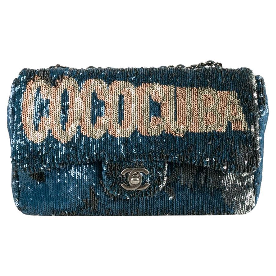 Chanel - Sac en cuir bleu Paris-Cuba, 2017