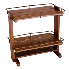 Jacques Adnet Bar Cart