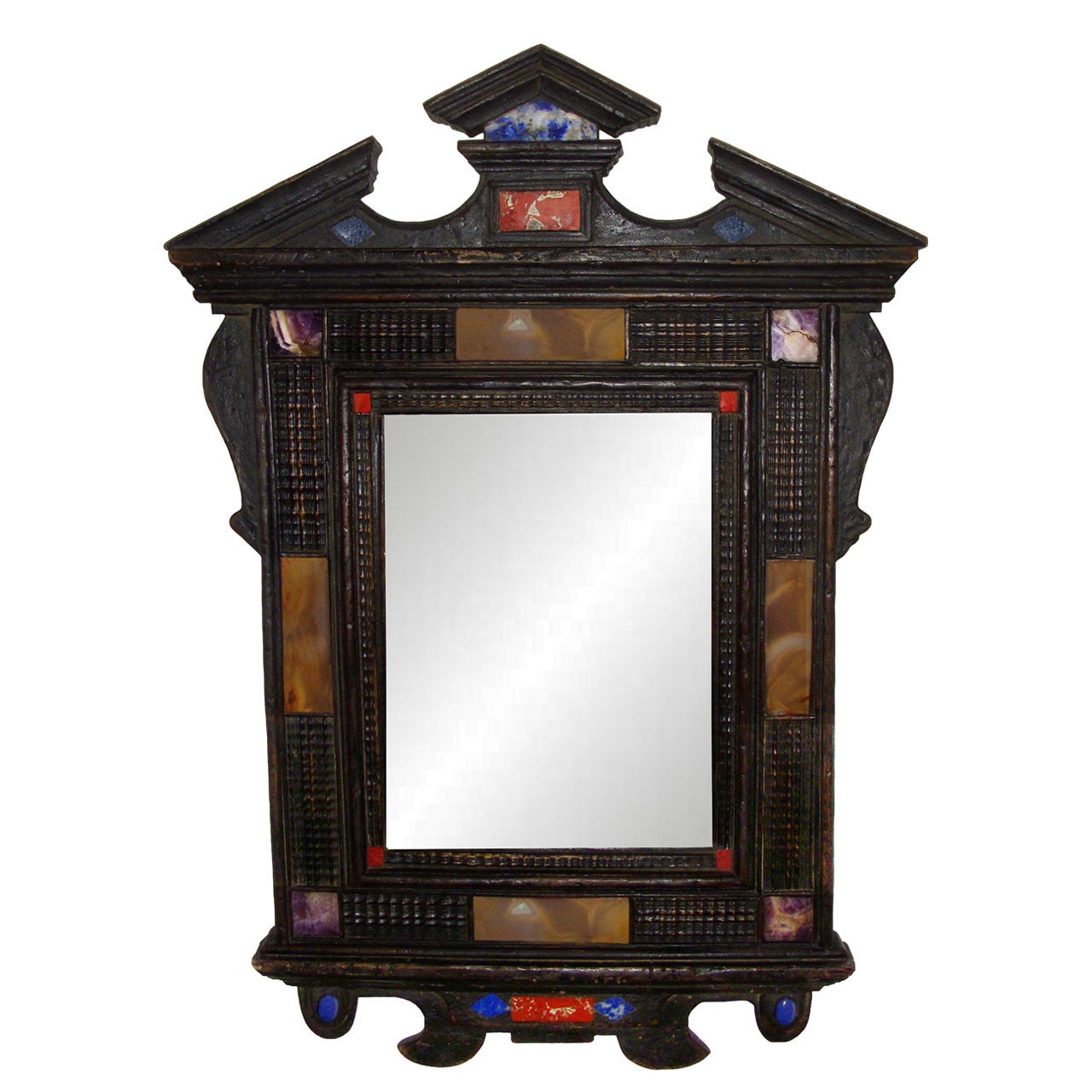 17th Century Italian Pietra Dura Specimen Mirror