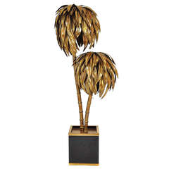 Palm Tree Floor Lamp Made by Maison Jansen, France circa 1970