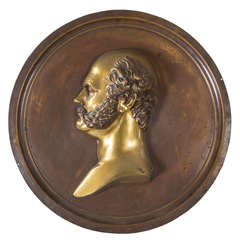 Bronze Half Profile of Major General Ambrose Burnside, Signed William Miller 9