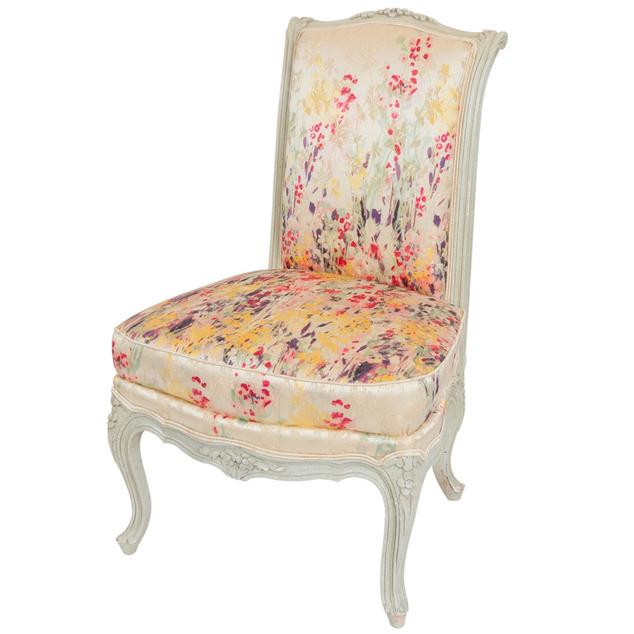 Carolina Herrera Upholstered Boudoir Chair For Sale