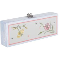 Edie Parker Flavia Jardin Clutch in Mist Blue