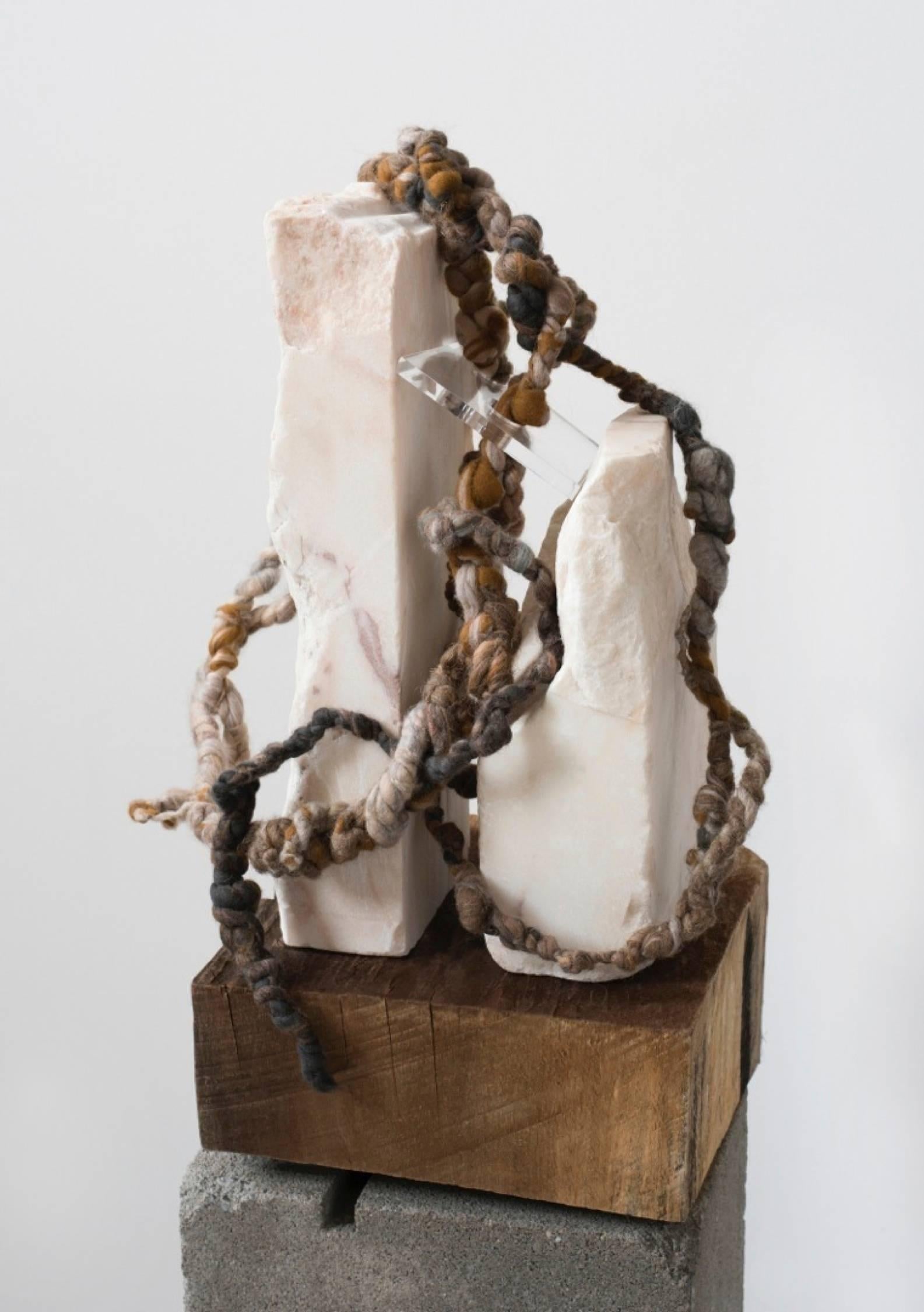 Dana Barnes Abstract Sculpture -  CLING Assemblage - Material Study 01