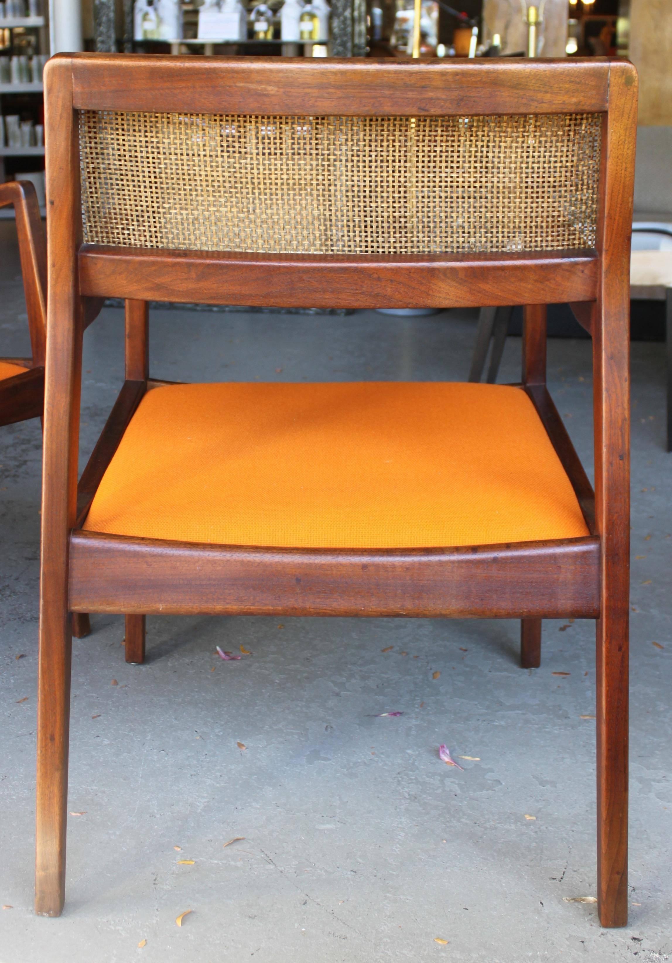 American Pair of Jens Risom Armchairs