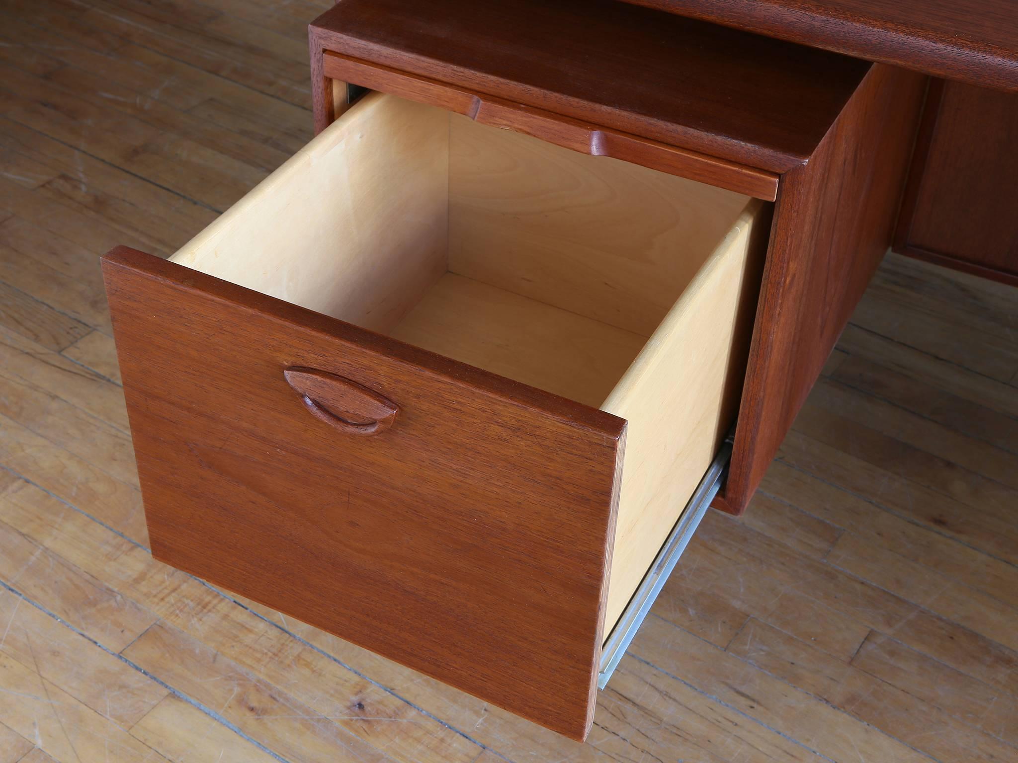 Danish Teak Executive's Desk by Kai Kristiansen