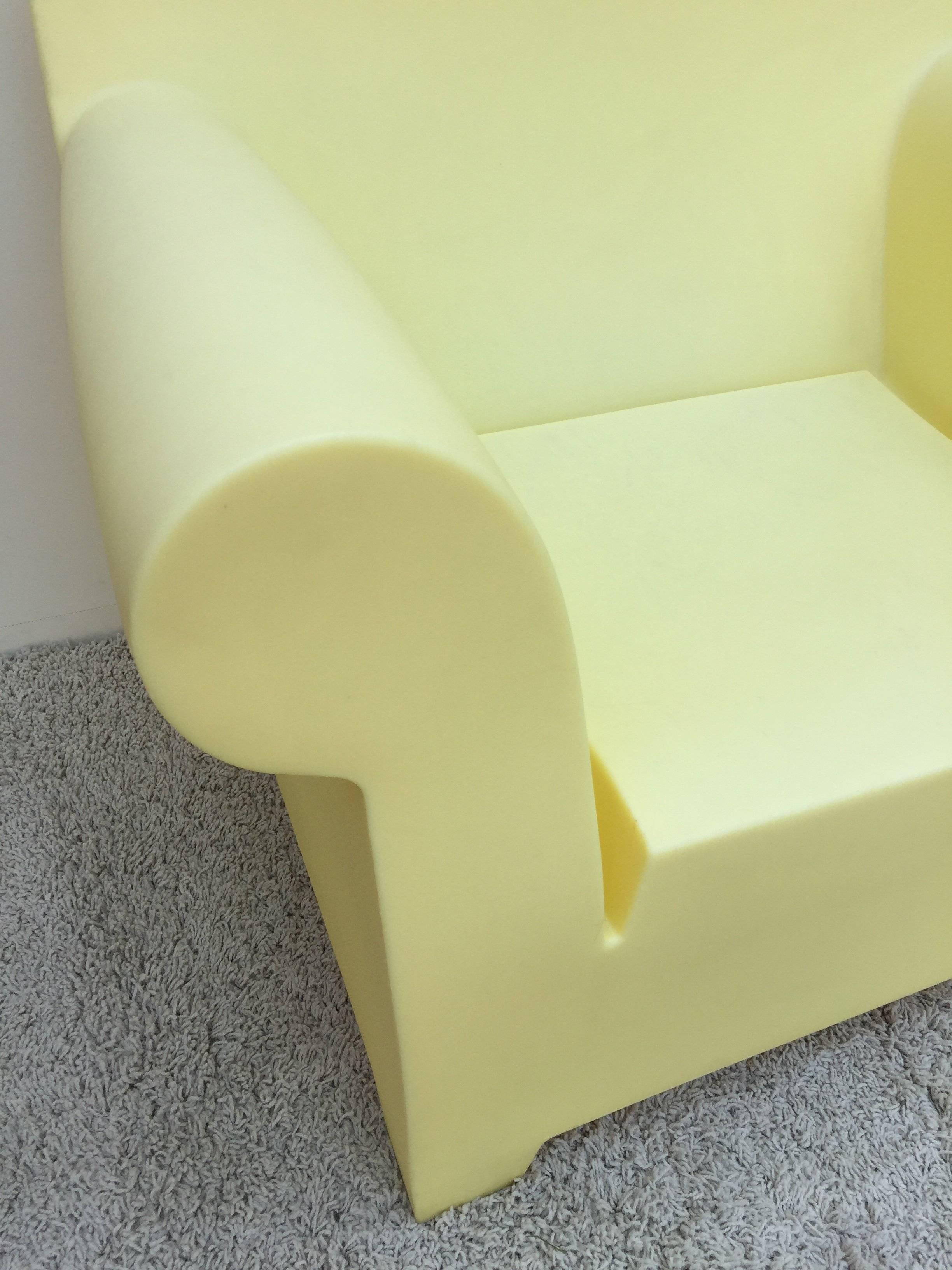 Pair of Philippe Starck yellow bubble chair made for Kartel.