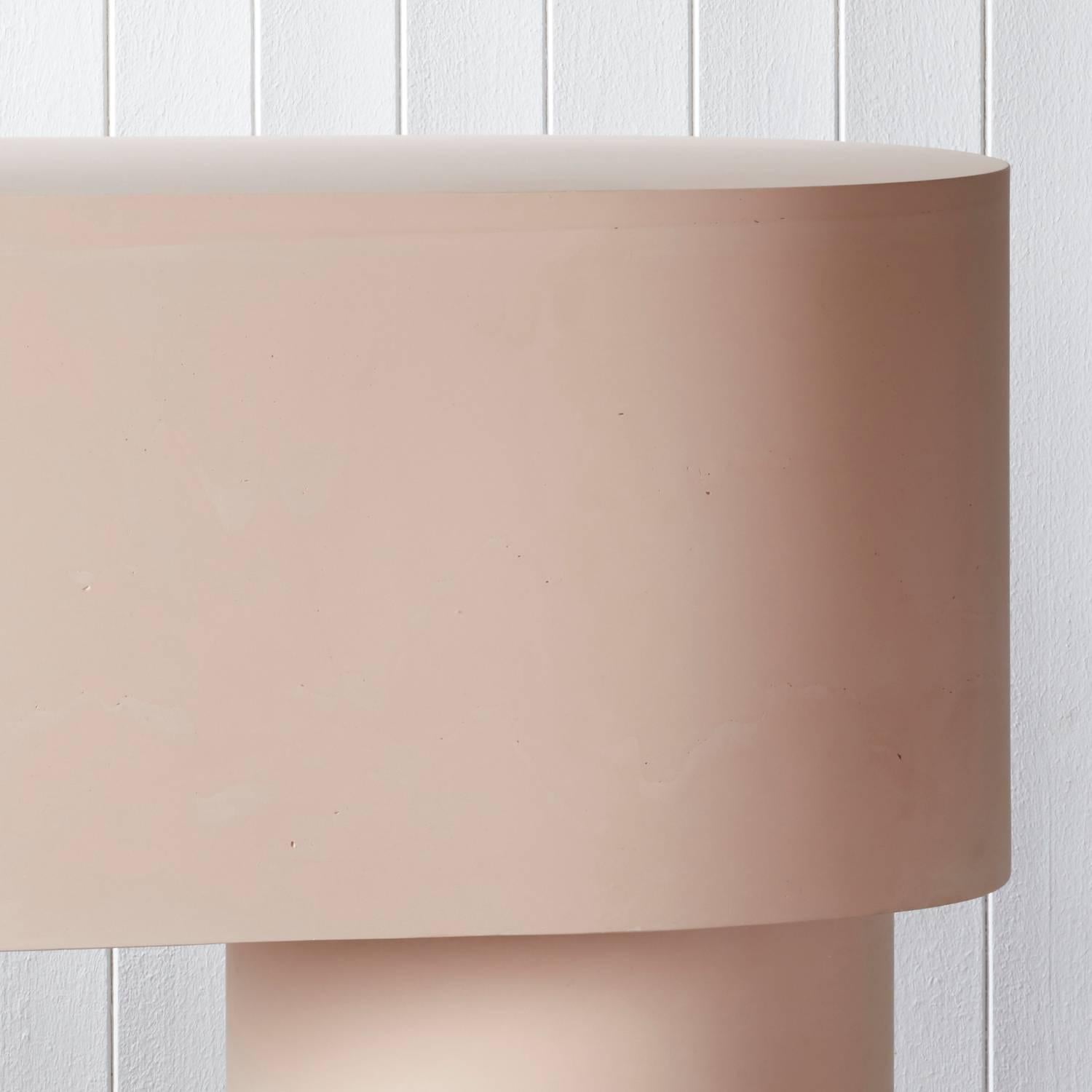 British Handcast Jesmonite Decorative Pink Pilotis Console Table by Malgorzata Bany