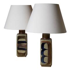 Carl Harry Stalhane, Pair of Table Lamps, Rörstrand, 1960s