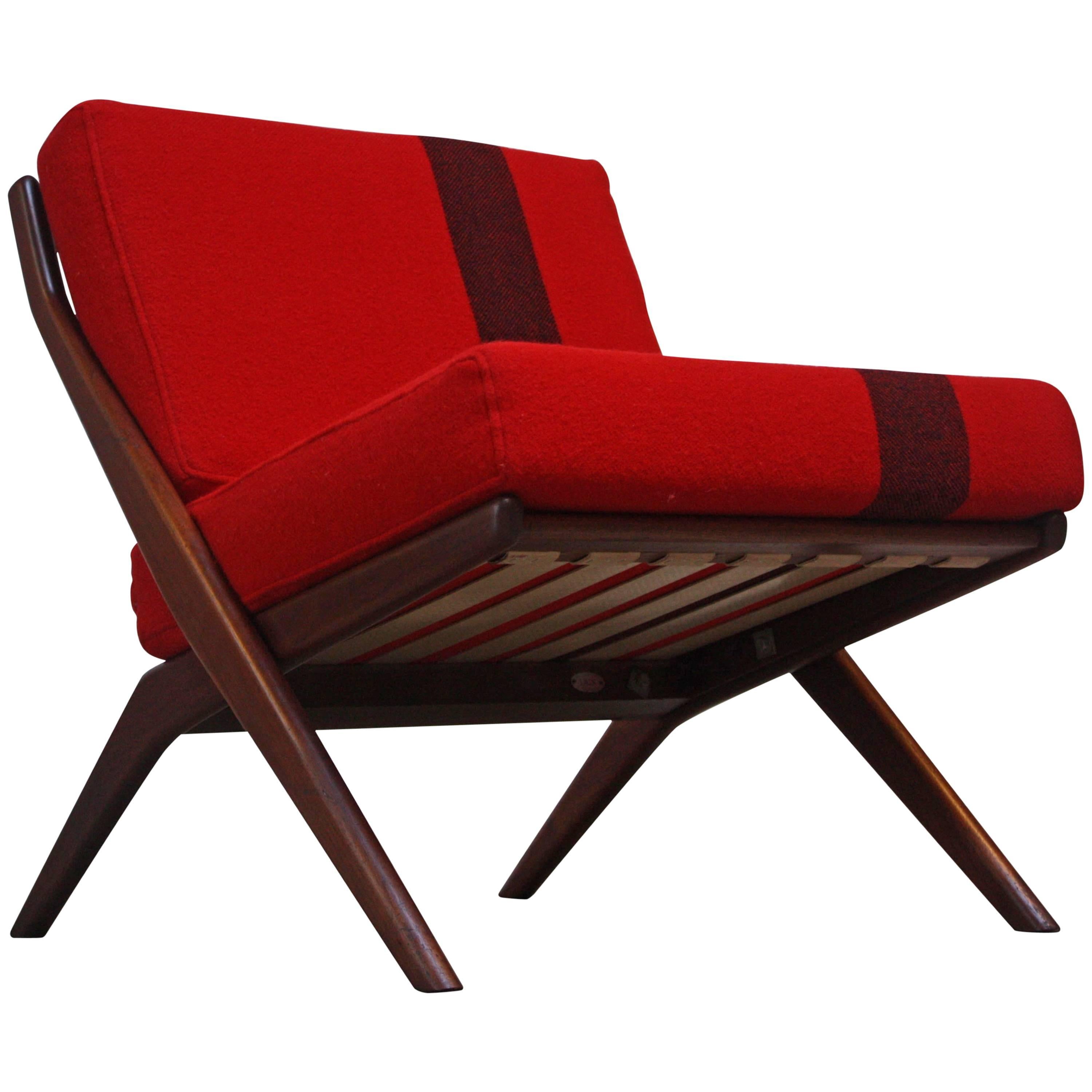 Swedish 'Scissor' Chair by Folke Ohlsson for DUX