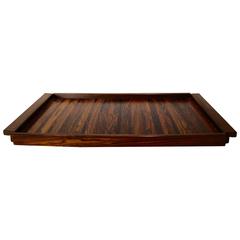 Don Shoemaker Rosewood Serving or Cocktail Tray