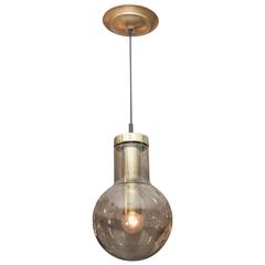 RAAK Smoke Glass and Brass Pendant 5