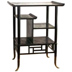 Lejambre Aesthetic Movement Japanese Ebonized Eterget, Philadelphia, circa 1880