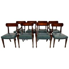 Set of Eight Mahogany Regency Dining Chairs