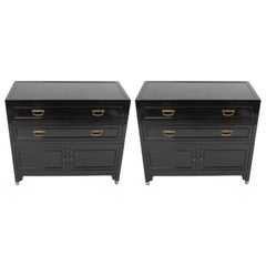 Pair of Michael Taylor for Baker Chest or Nightstands Far East Collection