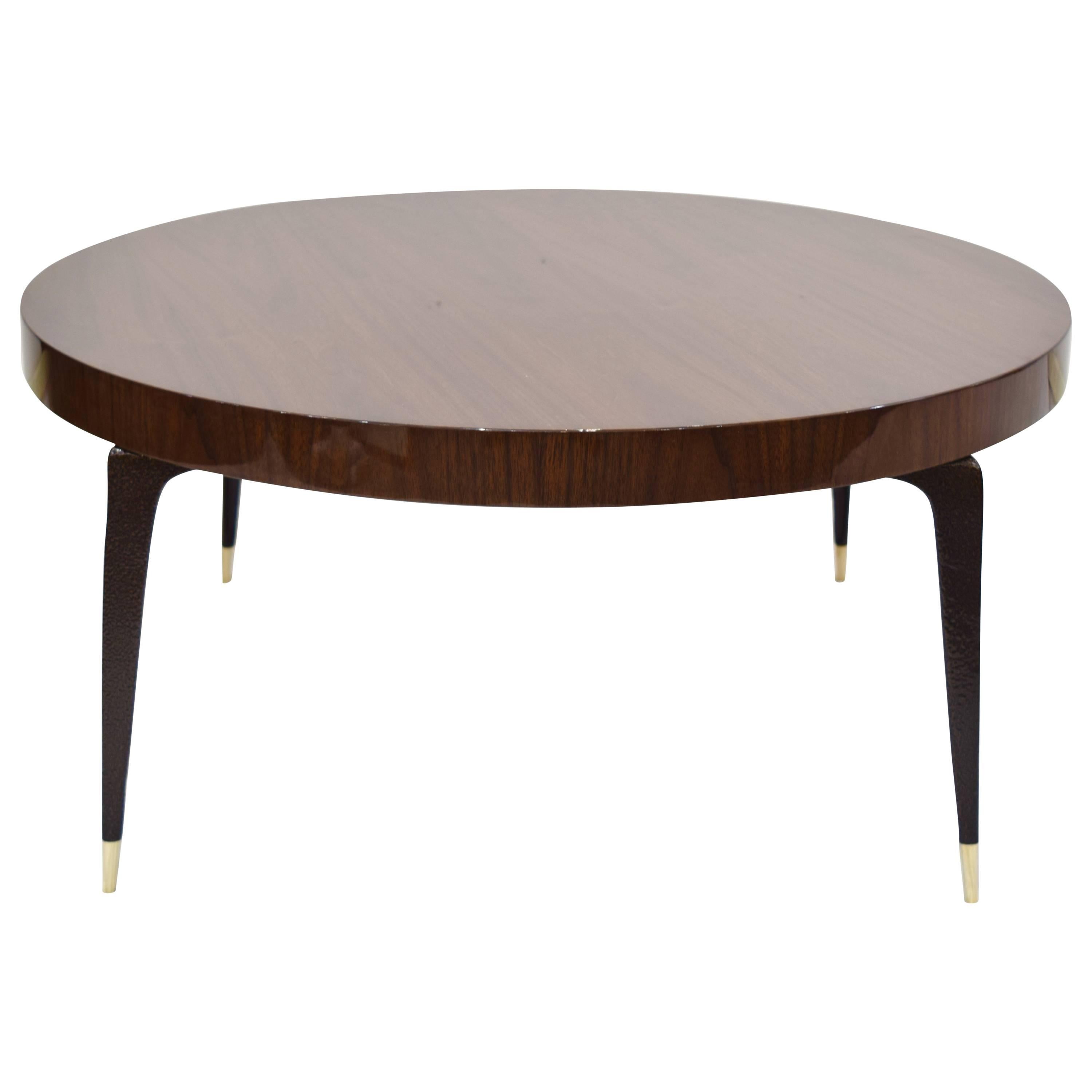CF MODERN Custom Round Stiletto Coffee Table For Sale