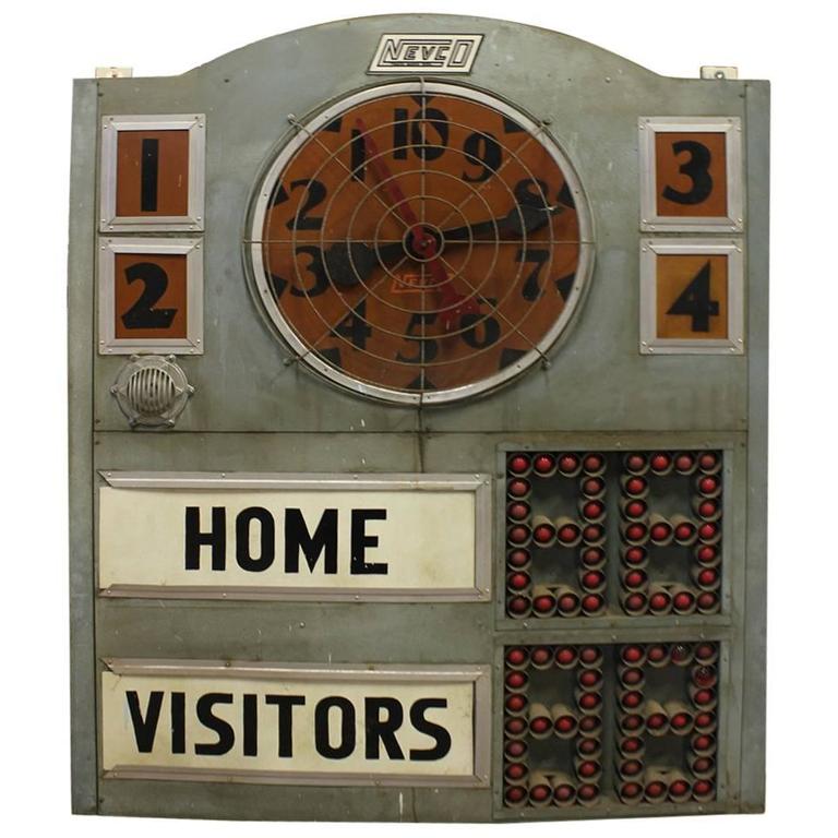 Vintage American Basketball Scoreboard at 1stDibs vintage basketball