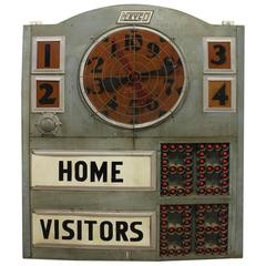 Antique American Basketball Scoreboard