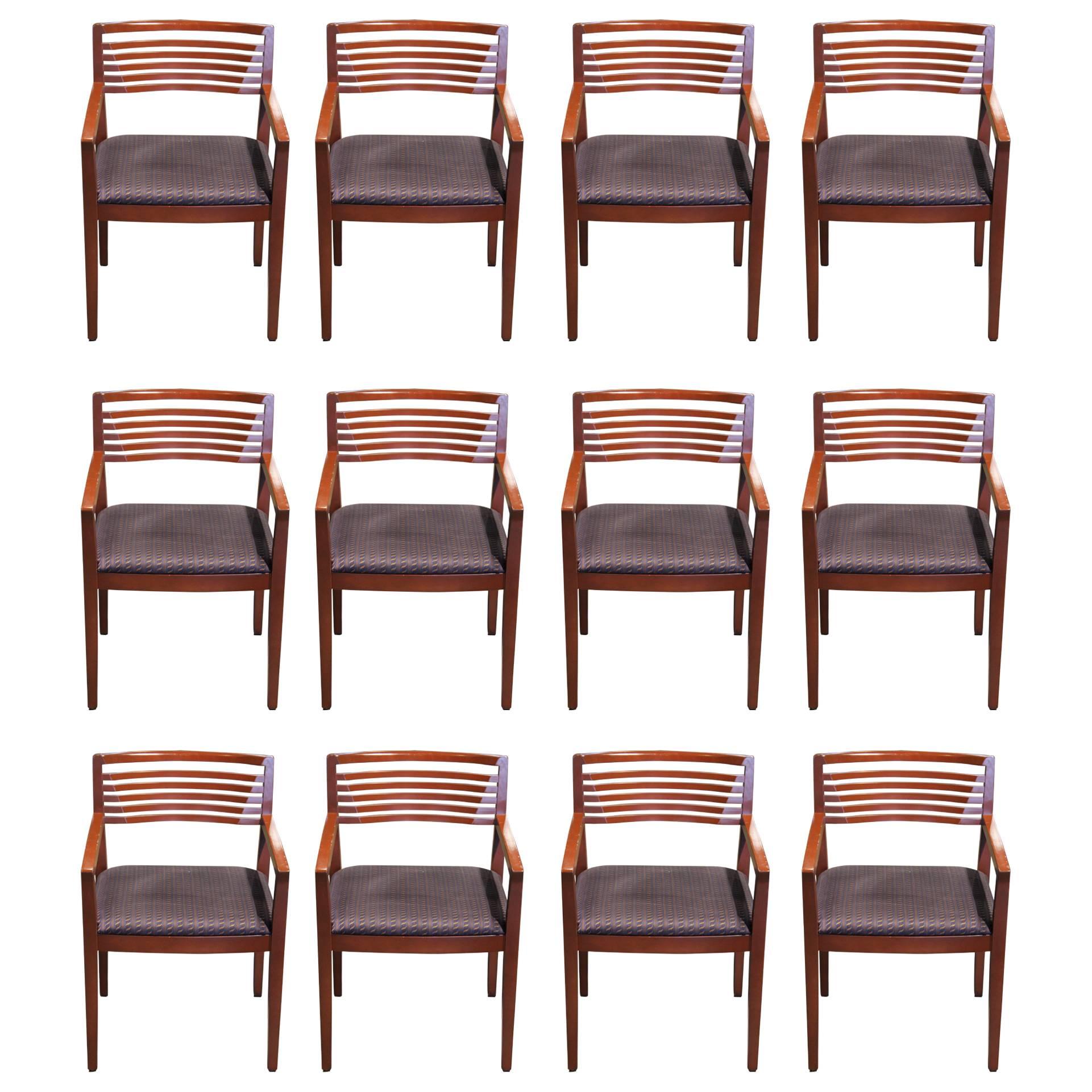 20th Century 12- Piece Set of Ricchio Armchairs for Knoll For Sale