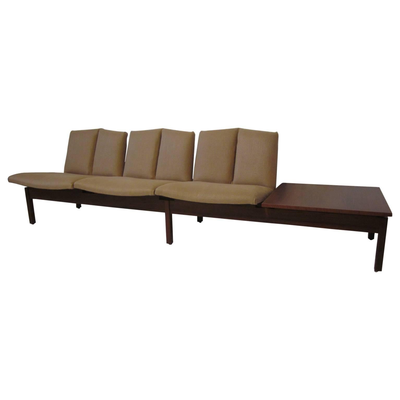 Hans Olsen Styled Danish Tandem Modular Bench Seating Set