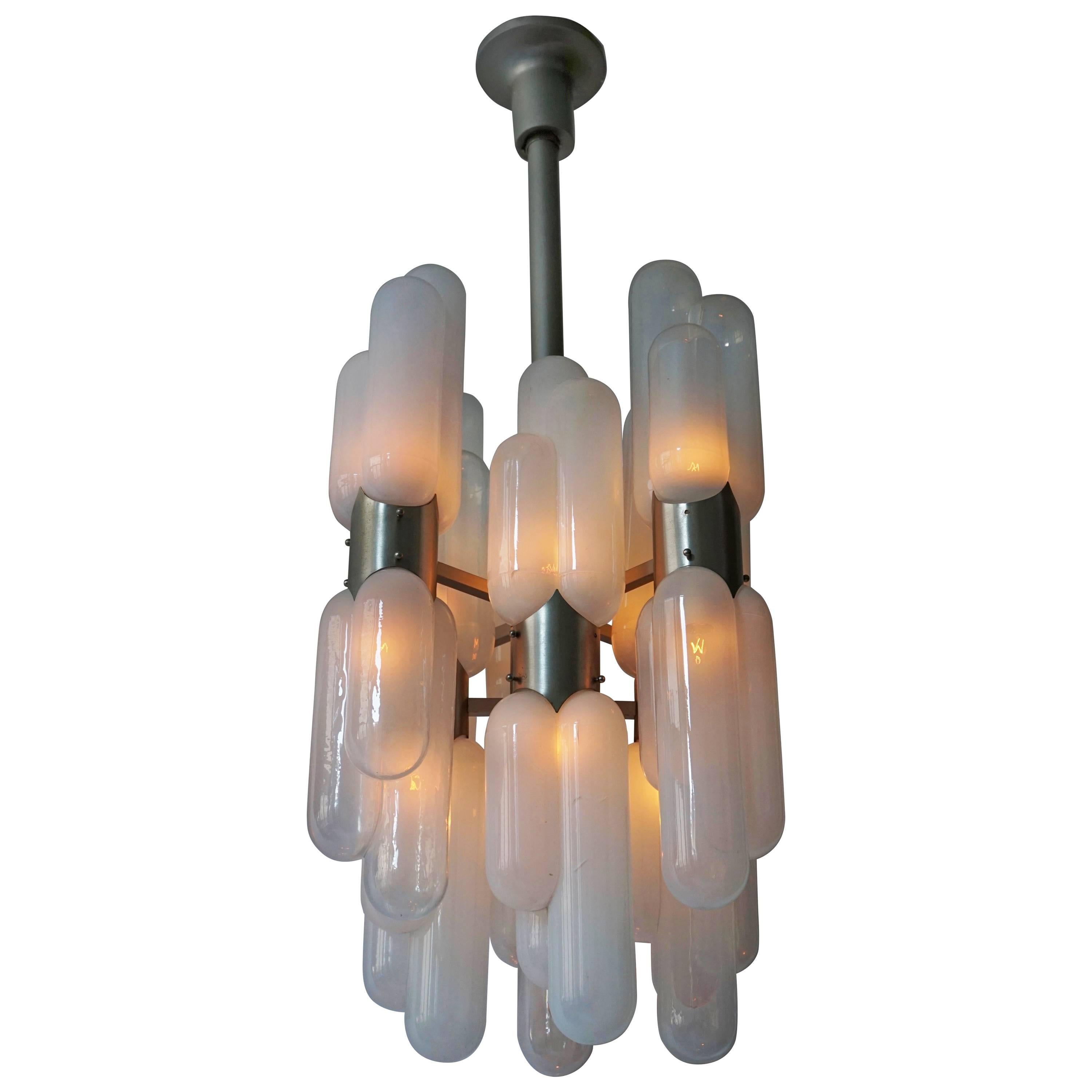 Italian Murano Chandelier by Carlo Nason for Mazzega