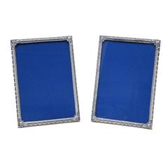 Portuguese Art Deco Pair of Sterling Silver Photograph Frames 9